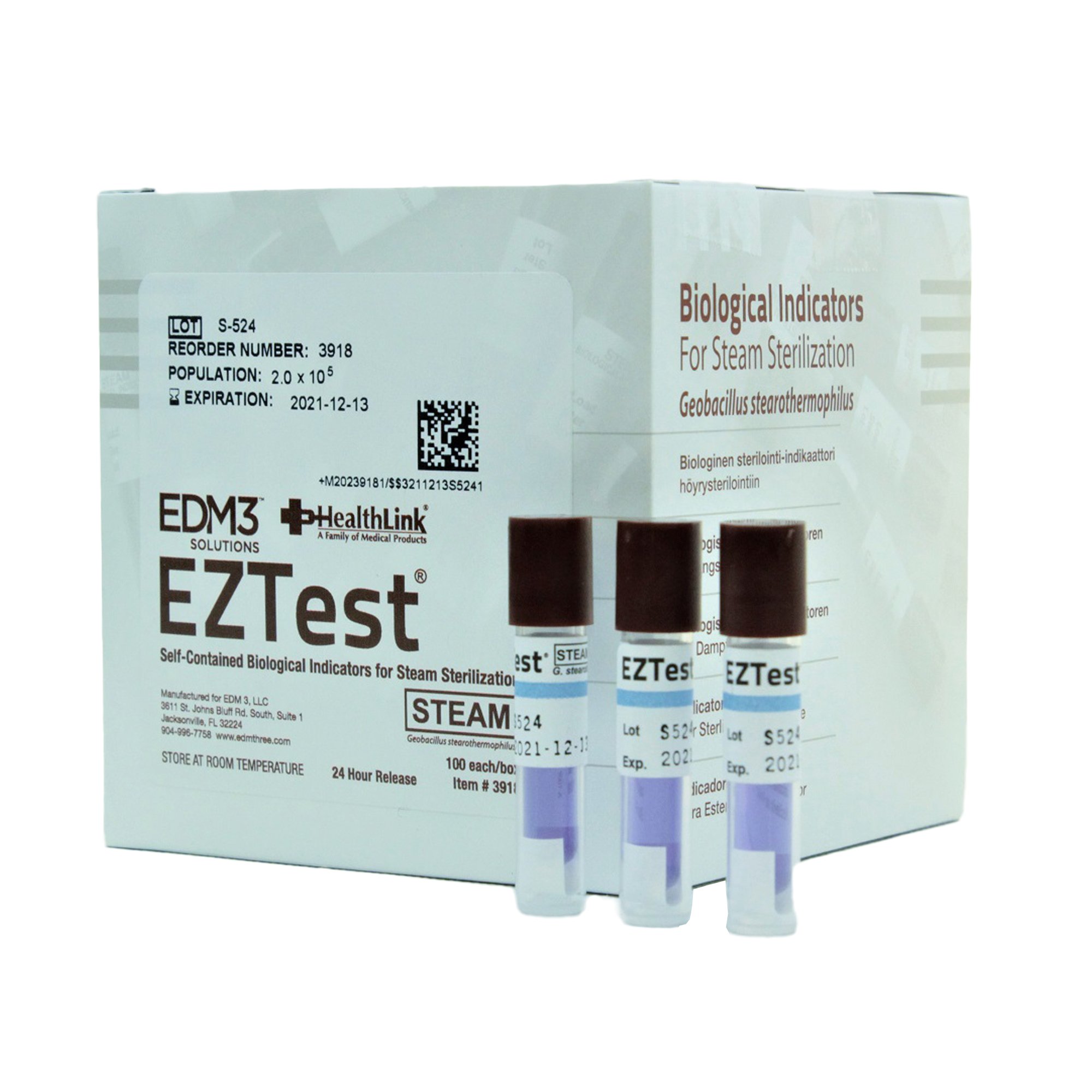 Indicator EZTest® Sterilization Biological Indic .. .  .  